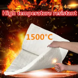 1500 ℃ alta temperatura resistência zircônio rolamento fibra cerâmica cobertor fogo isolamento resistente algodão usado na indústria