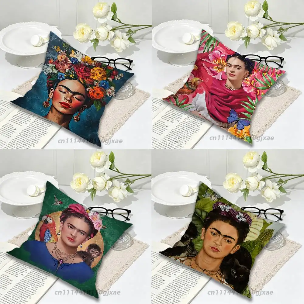 Fashion F-FridaS-S K-Kahlo Pillow for Sofa Seat Chair Decorative/Modern Home Decor Print Throw Cushion