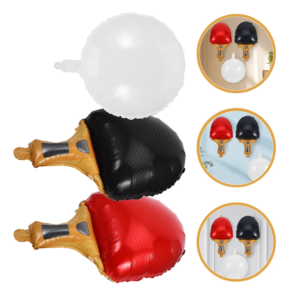

1Set Table Tennis Balloons Realistic Sports for Party Event Indoor Outdoor Simulation Decoration Round Shaped Balloon