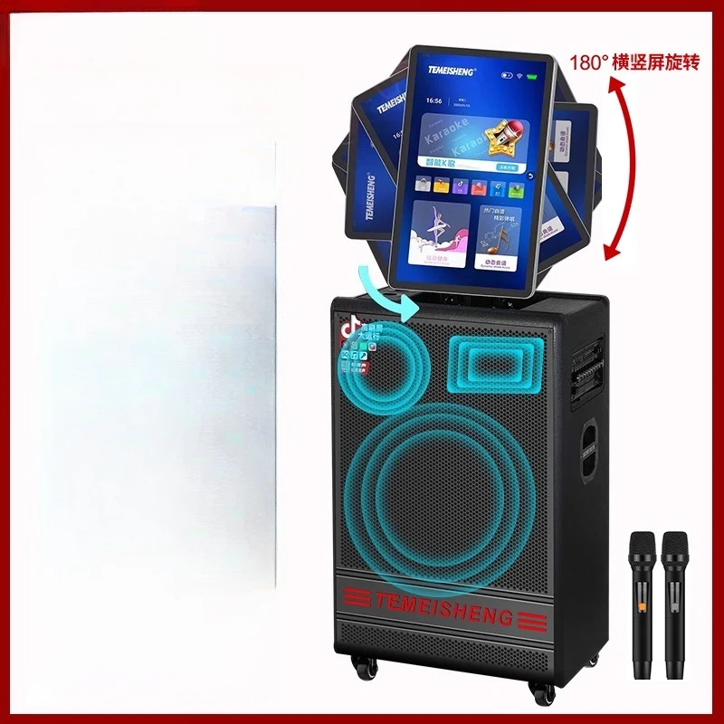 

Мобильный уличный звук Toplive с дисплеем, домашний караоке, матовый видеодинамик