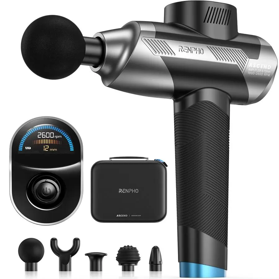 

Massage Gun, Christmas Gifts, Deep Tissue Back Massage for Athletes Men Women, 612mm Adjustable Amplitude Professional Muscle Ma