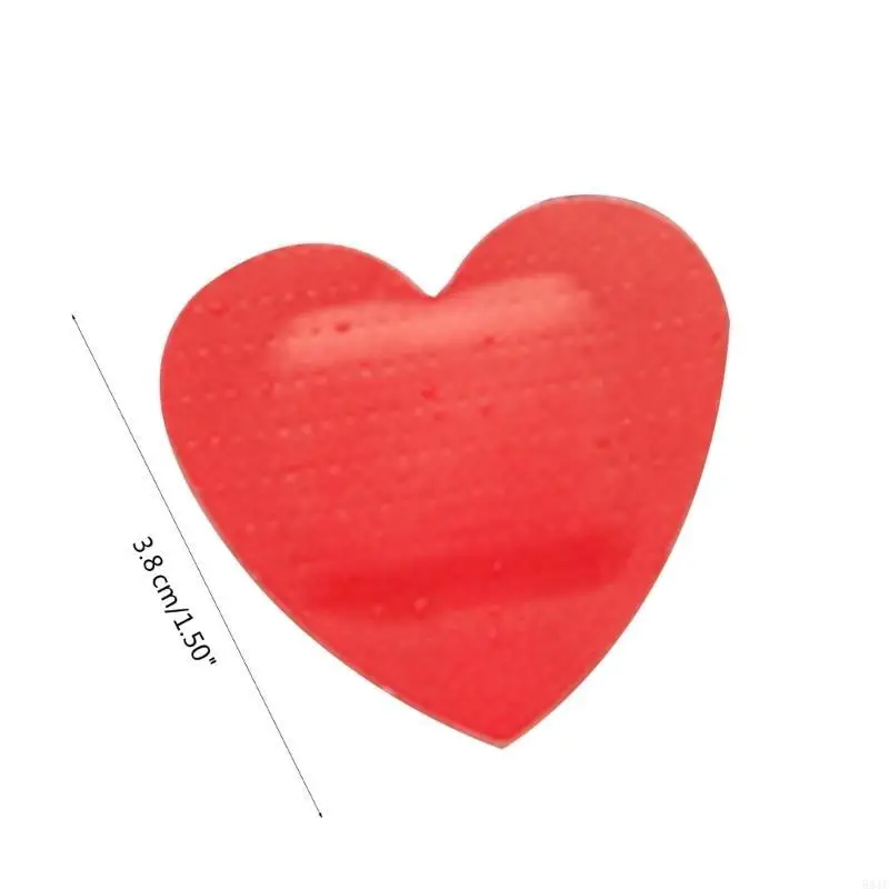 581F แผ่นแปะผิวหนังช่วยเหลือรูปหัวใจ 10 ชิ้นสำหรับคอ Hickey- Love Bites Covering