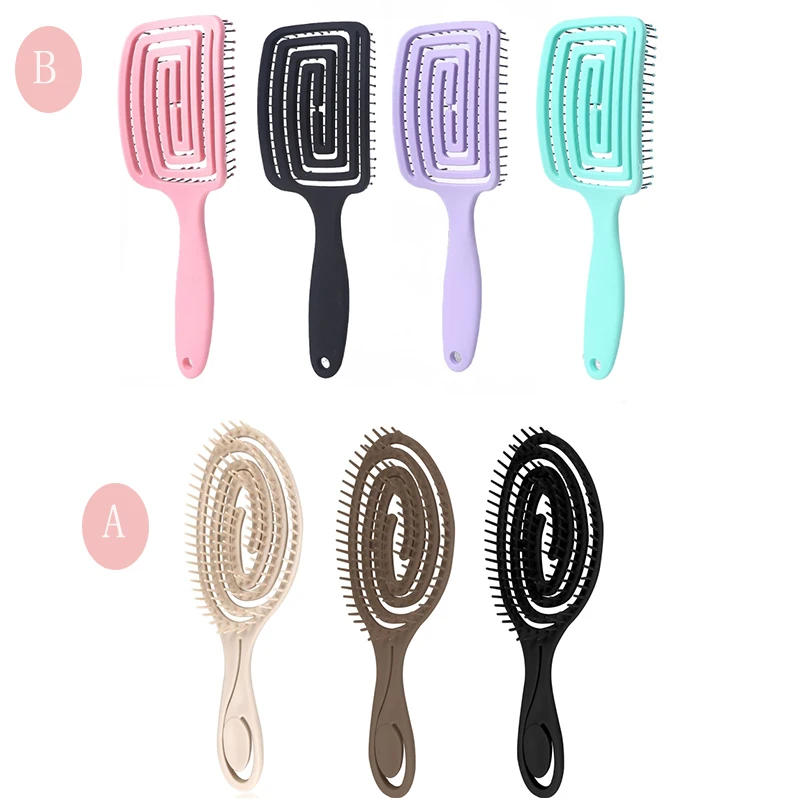 Vented Hair Brush Comb Anti-Static Relaxing Scalp Massage Wet Dry Styling Tool