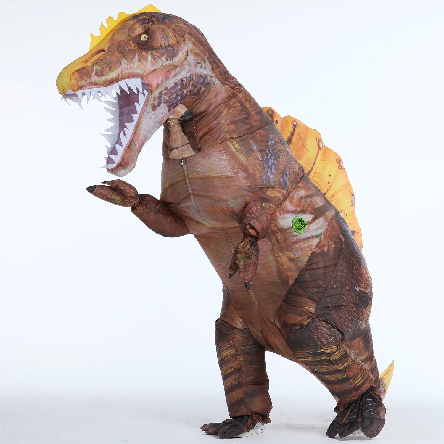 Inflatable Dinosaur Costume Blow Up Dino Spinosaurus Costumes for Adults Fancy Dinosaur Party Halloween Cosplay Costume