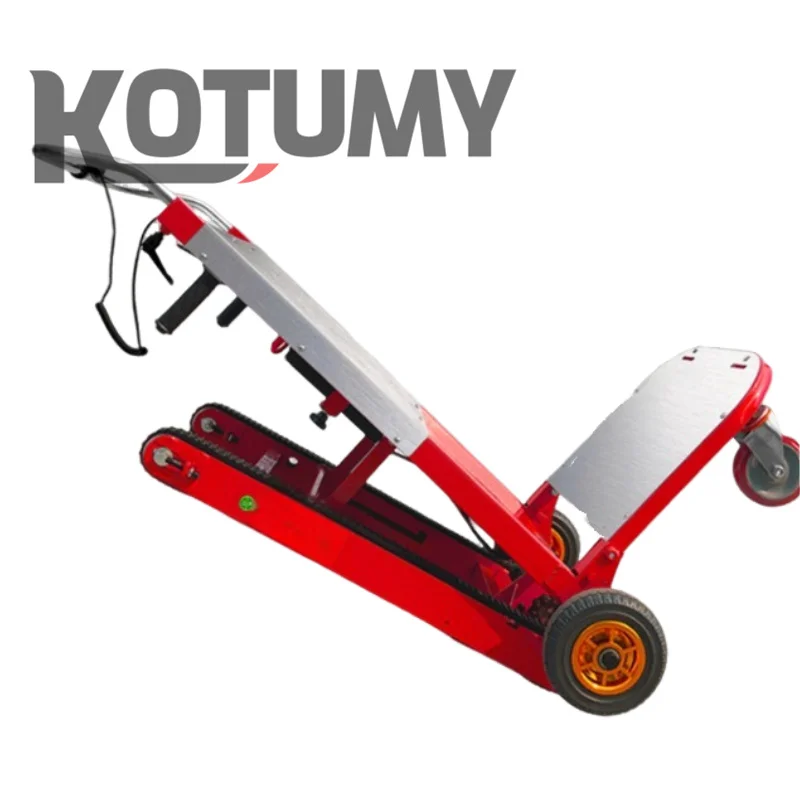 سيارة تسلق الدرج الكهربائية لتحسين المنزل 400 كجم الزاحف نوع أسفل درج متسلق مركبة شقة شاحنة الدرج أداة