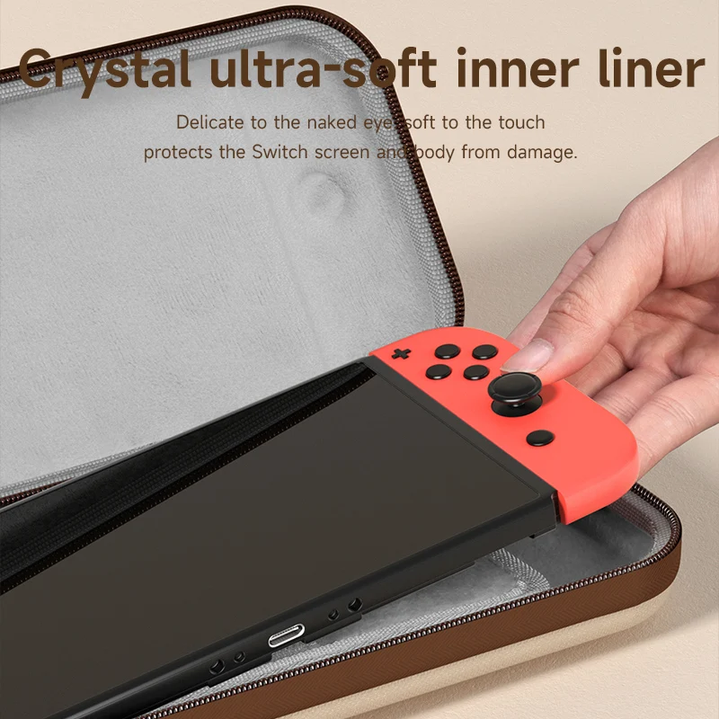 Custodia per il trasporto dell\'interruttore portatile Hagibis per Nintendo Switch /OLED con 10 cartucce di giochi borsa da viaggio rigida per