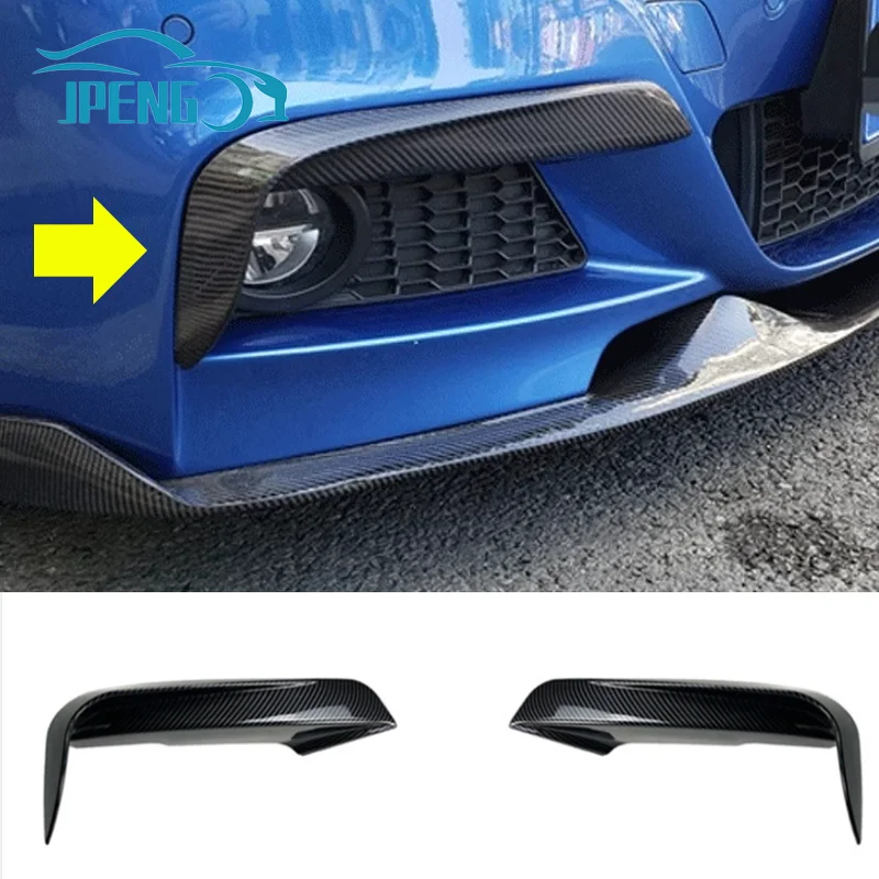 Fit For BMW Accessories 3 Series F30 F31 F35 M Sport 320i 325i 328i 335i 2012-2019 Fog Lamp Cover Trim Front Canards Splitter Bo