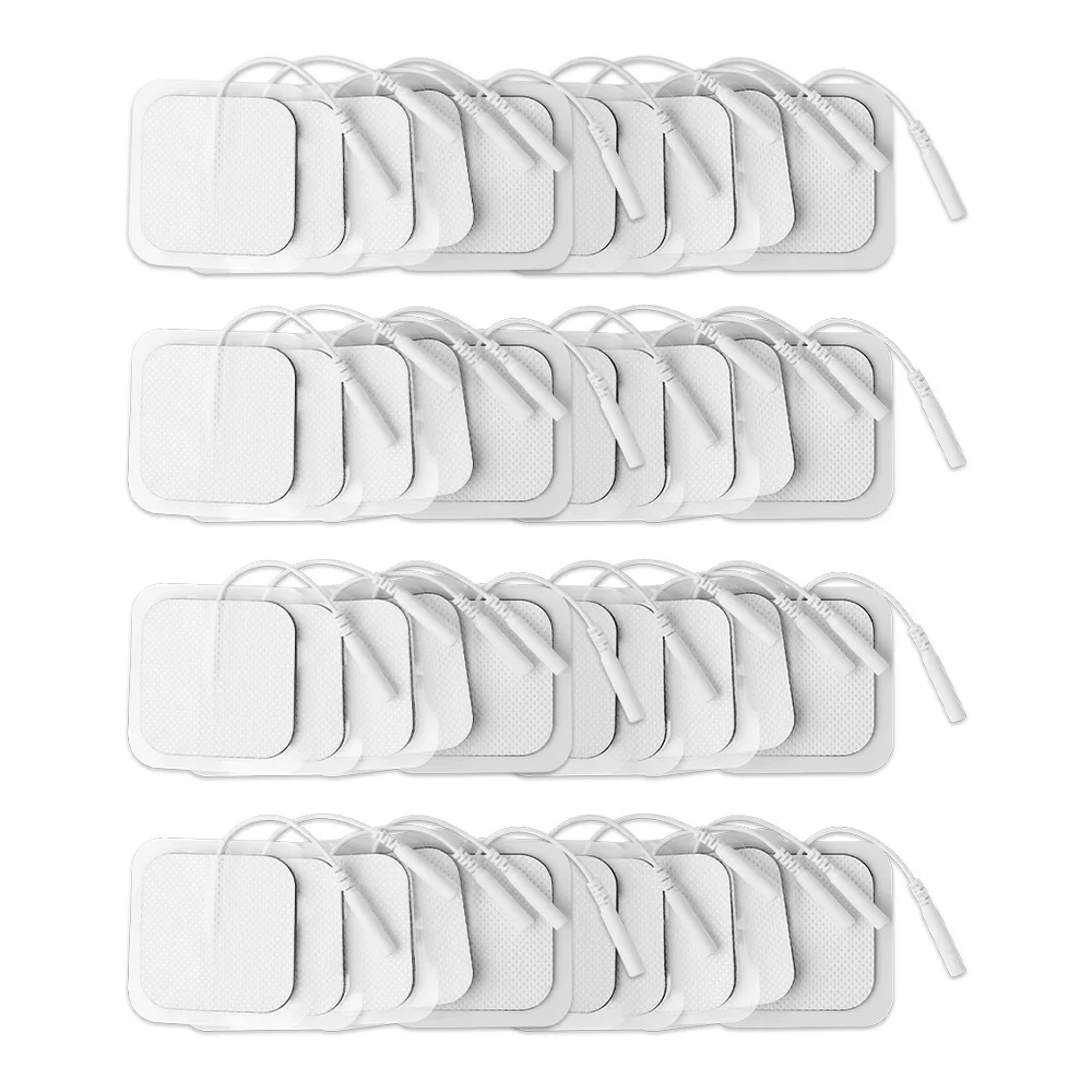 5x5 4x4 Muscle Stimulator Electrode Pads Non-woven Fabric Self Adhesive Replacement Pads for Tens Digital Therapy Machine