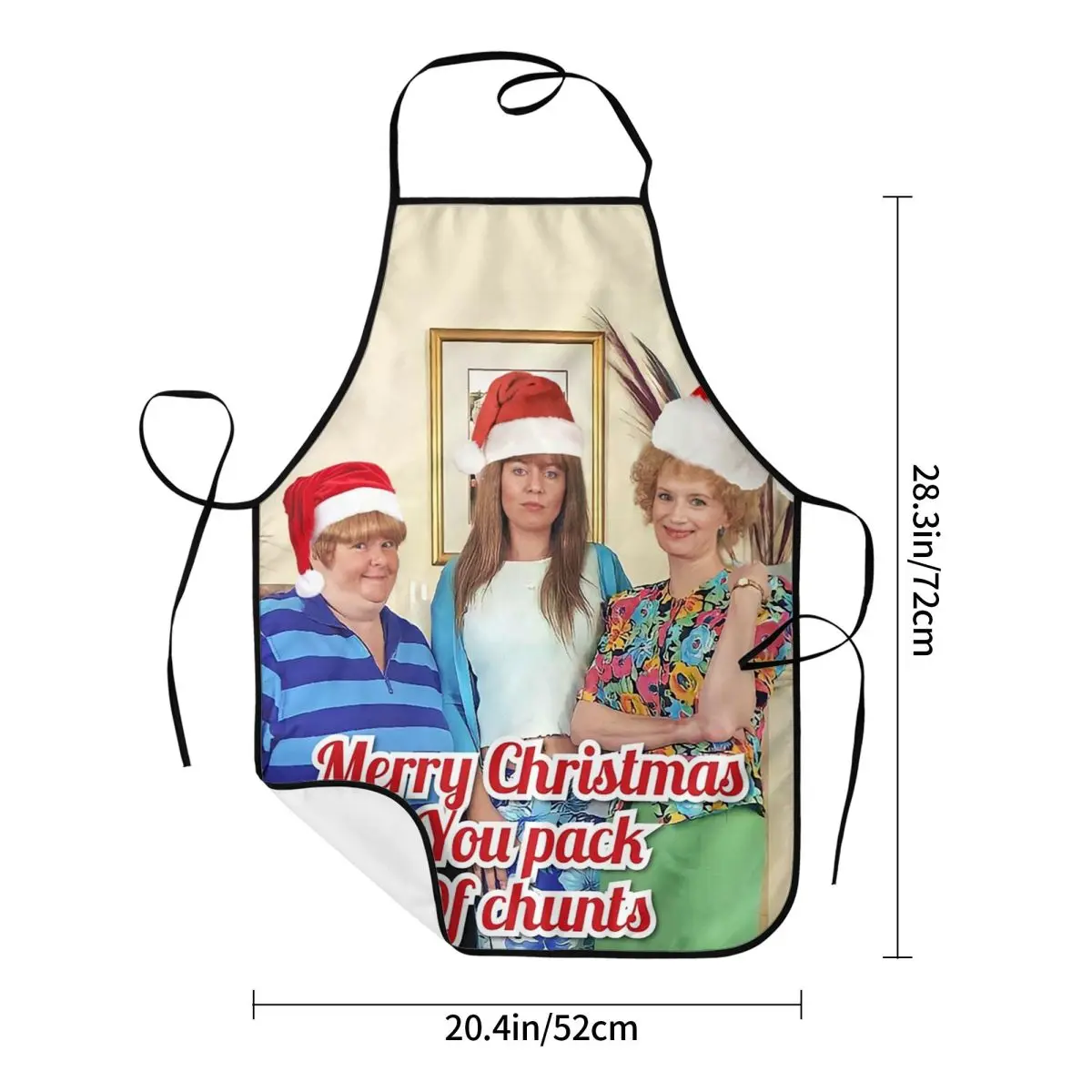 Copy Of Merry Christmas You Pack Of Chunts Apron Chef Cooking Baking Tablier Sleeveless Bib Kitchen Cleaning Pinafore Women Men