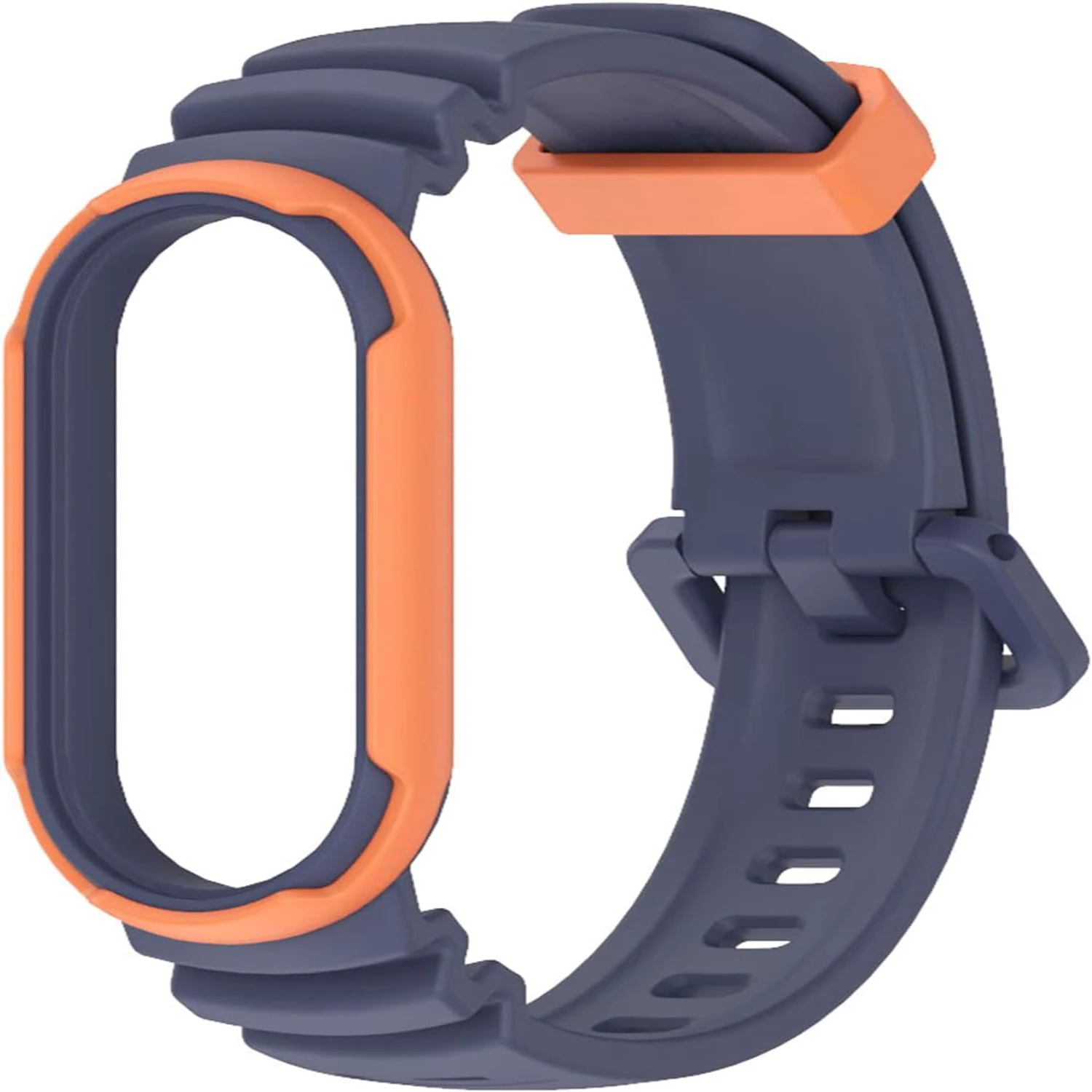 

ve dark blue silicone rubber band cover, designed for ultimate performance and style. Enhance your fitness tracker experience wi