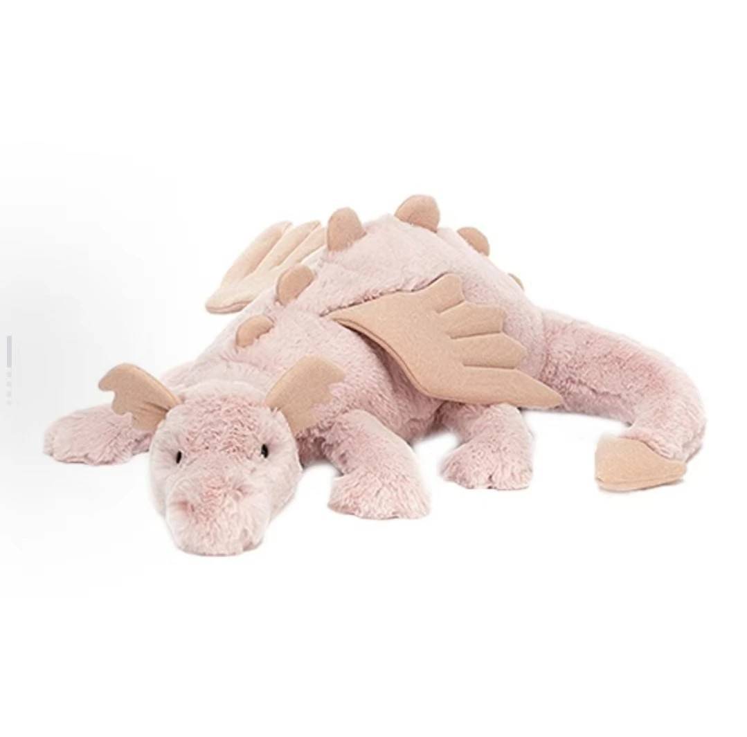 

Плюшевый плюш Jellycat Rose Dragon — утяжеленный розовый дракон 27,6 дюйма (2 фунта), мягкая прочная игрушка для детей и взрослых, версия 2025 года