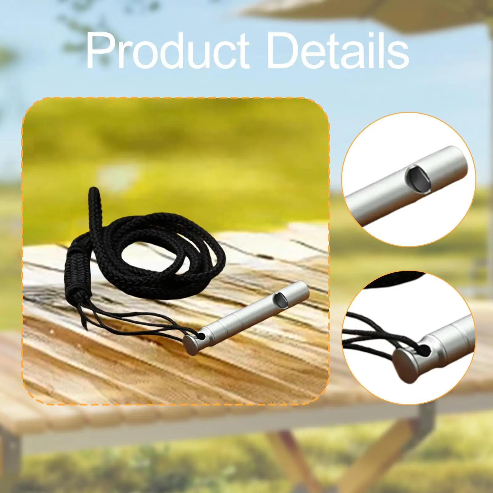 Emergency Whistle Survival Portable Practical Loud with Lanyard Security Whistle for Training Camping Gear Hiking Competition