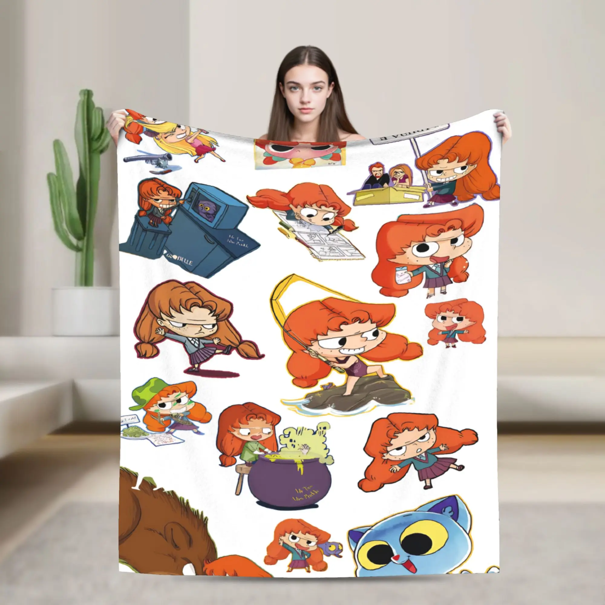Mortelles Adeles  Blanket Super Soft Cozy  Throw Blankets for Bed 50x60 Inch Multiple Sizes Bedspread