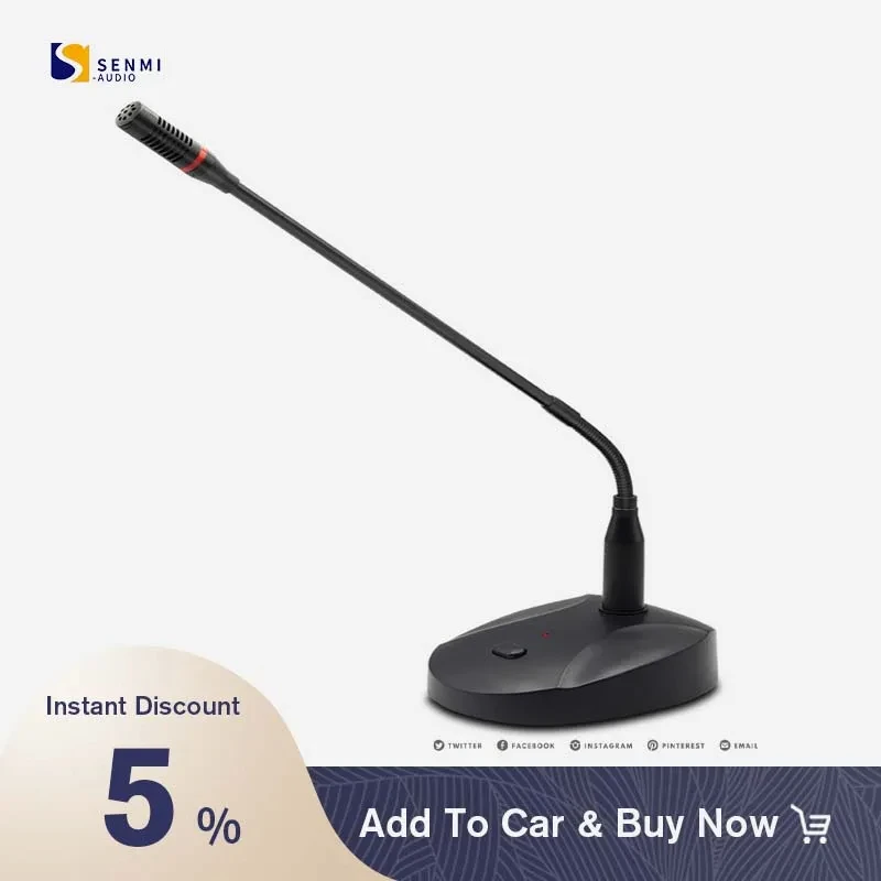 Hot Sell New Design Wired Gooseneck Conference Microphone Professional 360° High Sensitivity Wired Adjustable Angle For Speech