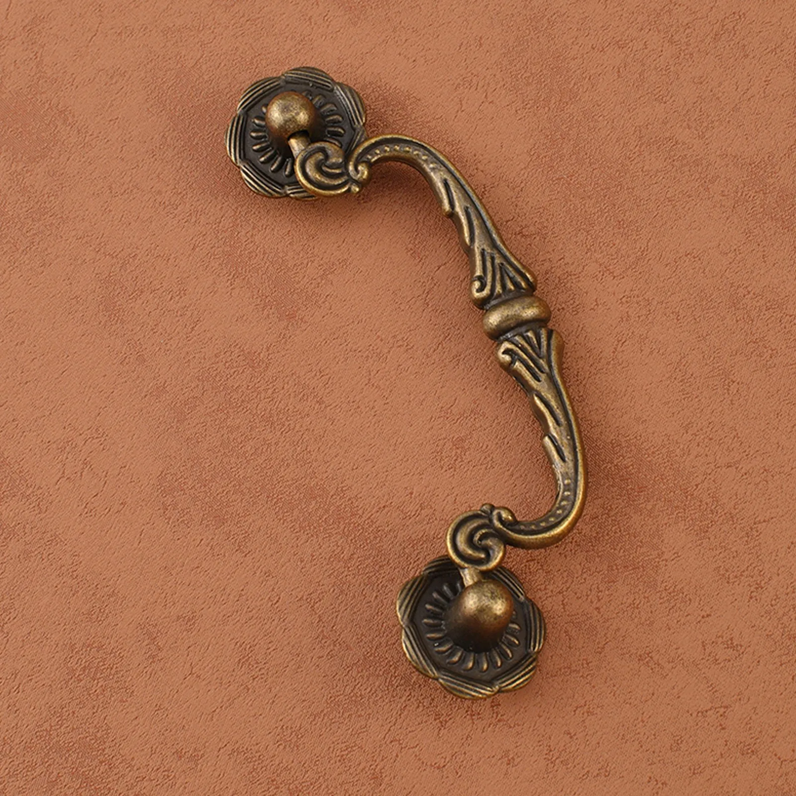 Vintage Chinese Style Furniture Handle - 86mm Hole Spacing Antique Cabinet Drawer Packaging Box Pull