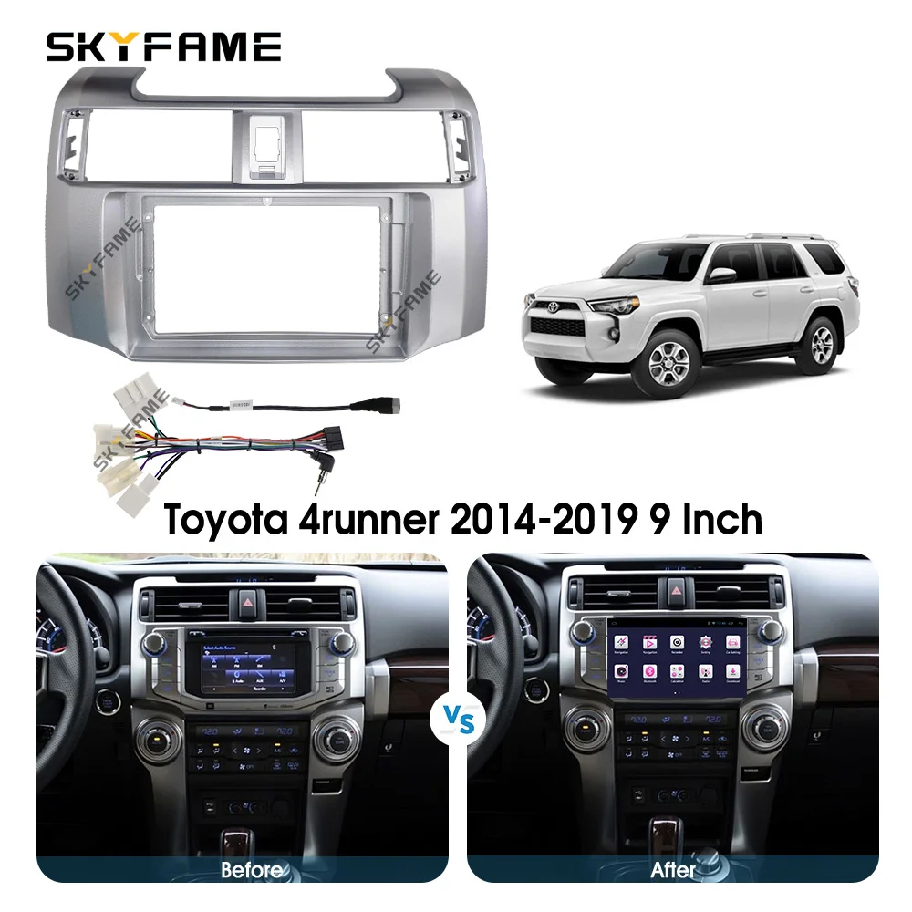 SKYFAME إطار السيارة فآسيا محول Canbus صندوق فك أندرويد راديو داش تركيب لوحة عدة لتويوتا 4 عداء