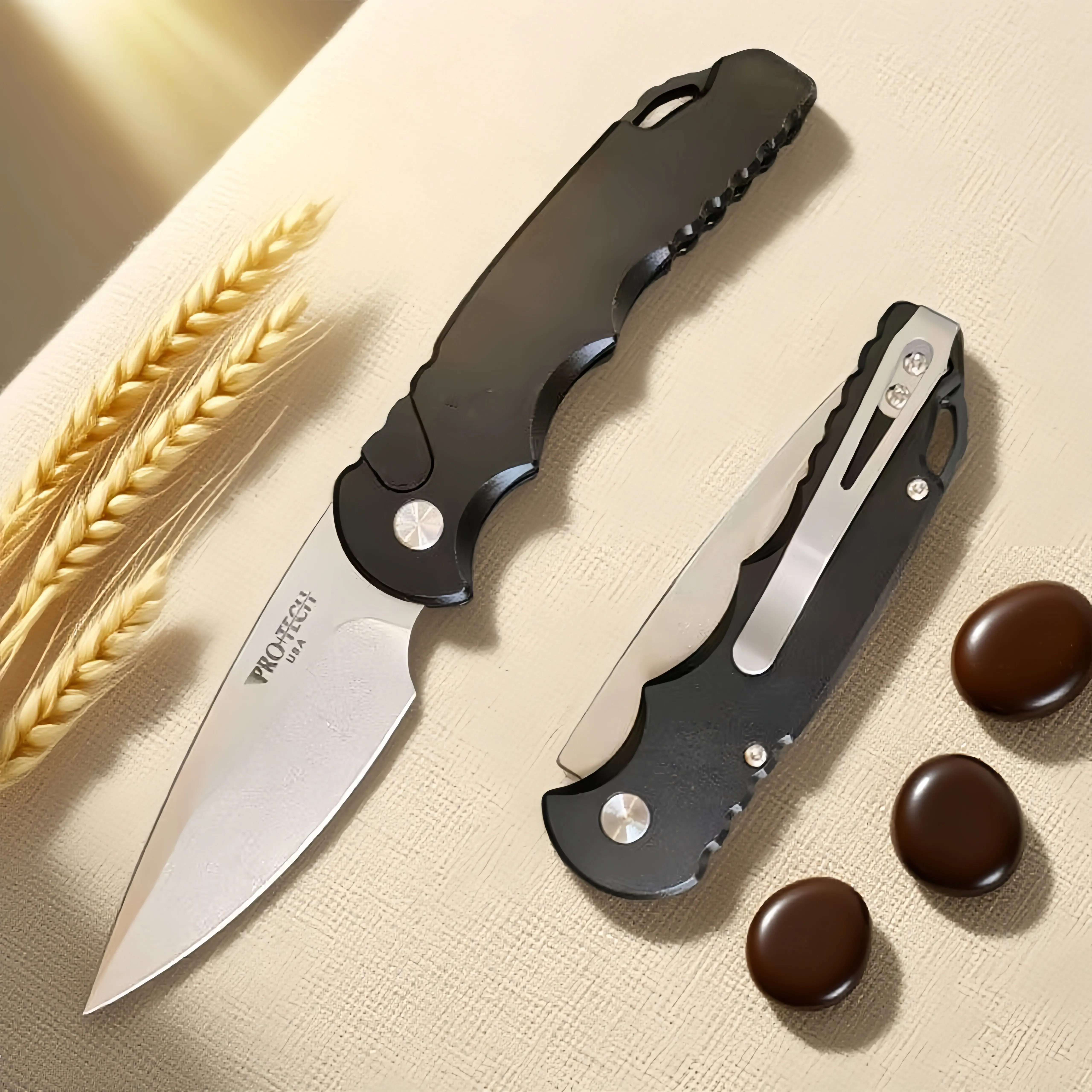 

Super Technology -EDC Personalized Mini Folding Knife, Portable Pocket Knife, Fishing and Mountain Climbing Cutting Knife