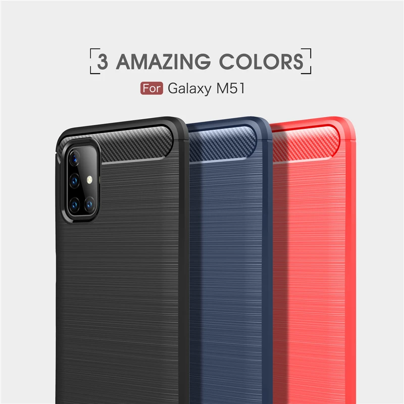 For Cover Samsung Galaxy M51 Case For Samsung M51 TPU Cover For Samsung A51 A71 Note 20 Ultra A01 M01 Core M01S M31S M51 Fundas