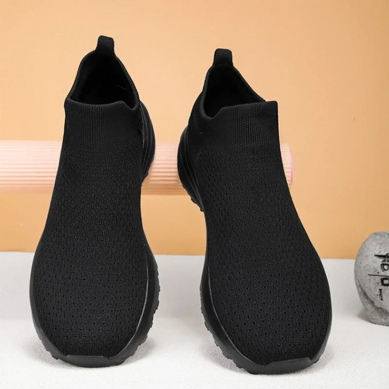 Men's Wide Foot Slip On Loafers Brown Comfortable Non-Slip EVA Sole Soft Fabric Upper for Casual Footwear Stylish Loafers2026