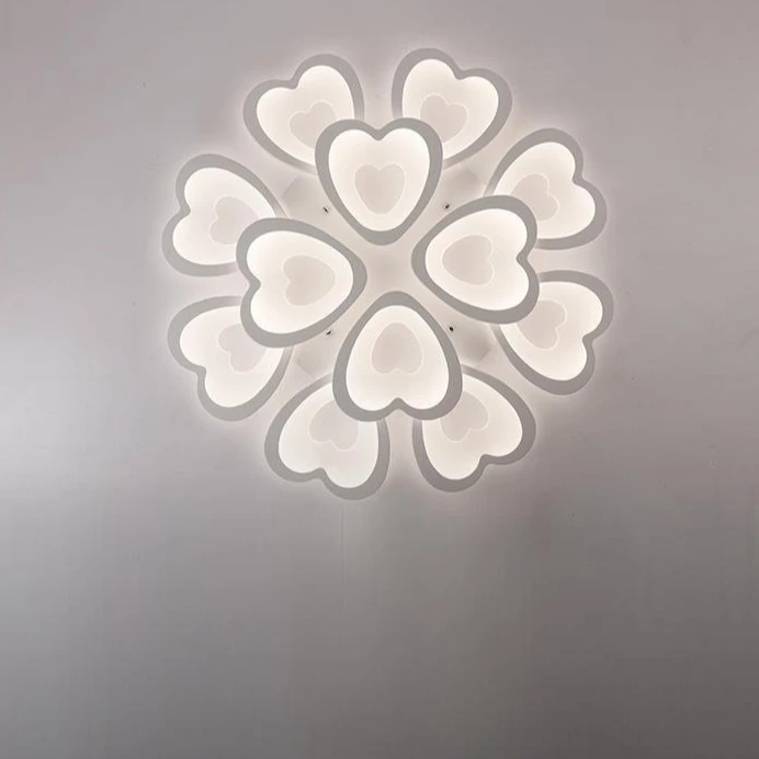 

Warm and romantic bedroom led ceiling light round creative