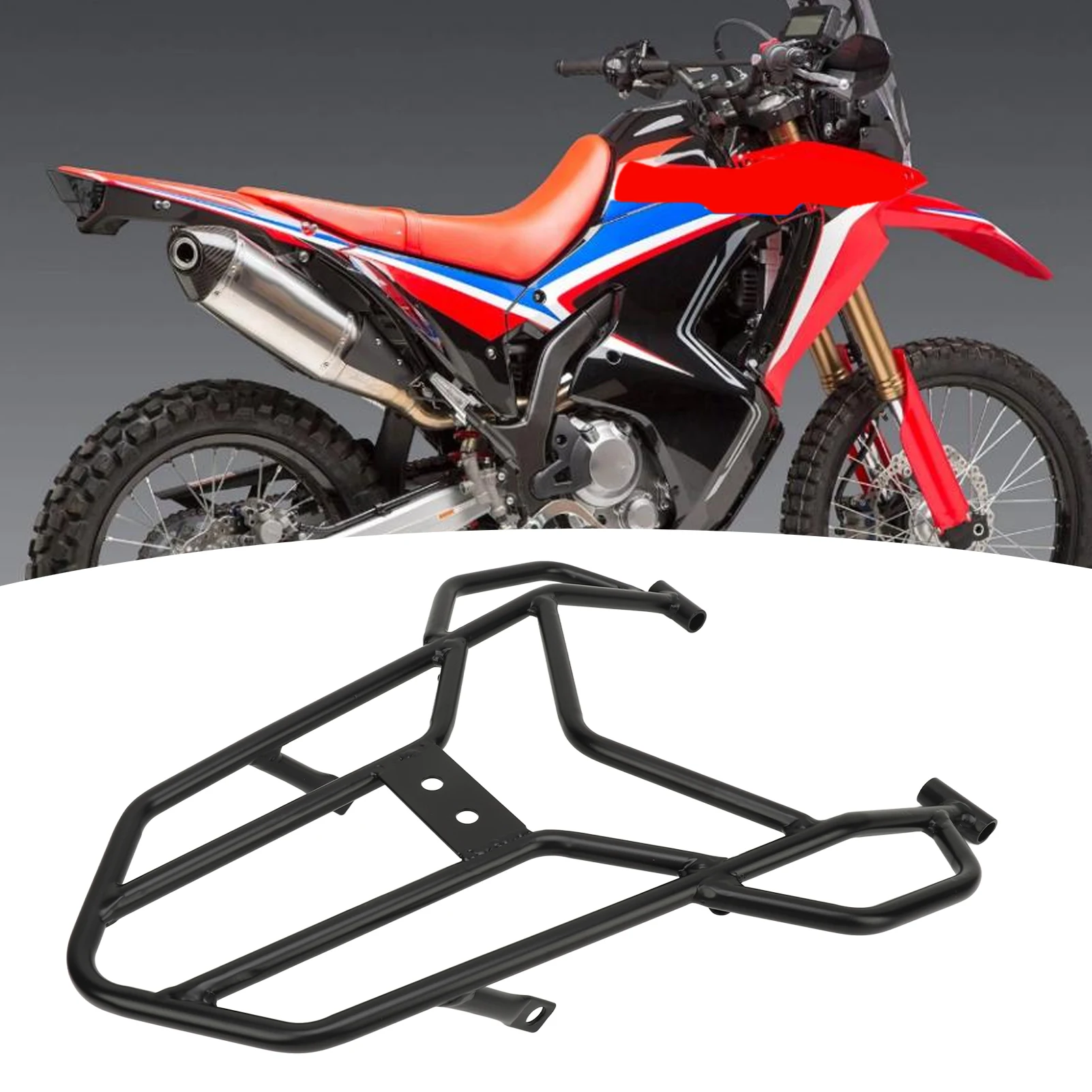 

Задний багажник для мотоцикла, багажник для мотоцикла, черный задний багажник, держатель полки, подходит для CRF300L CRF300 CRF250L CRF250