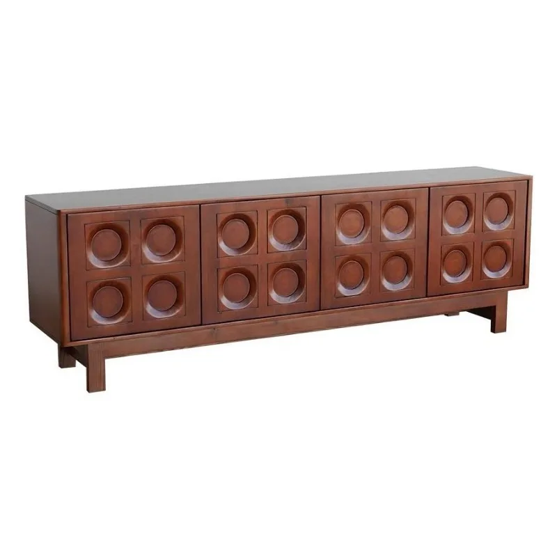 

solid wood TV cabinet, modern simple and modern small apartment, living room storage side cabinet, medium antique