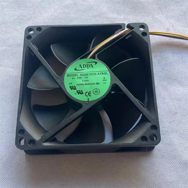 90mm fan AD0912UX-A7BGL DC12V 0.50A 90x90x25mm 4-PIN CPU cooling fan