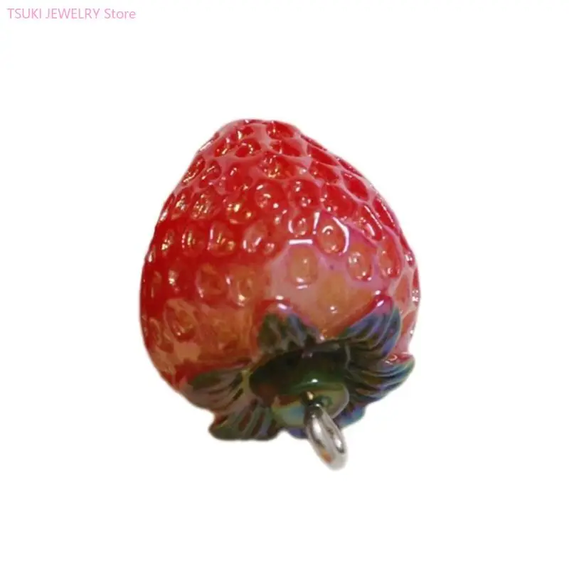 

62KE Подвеска из смолы в виде сладких фруктов, стильный ювелирный аксессуар, бусины для рукоделия своими руками