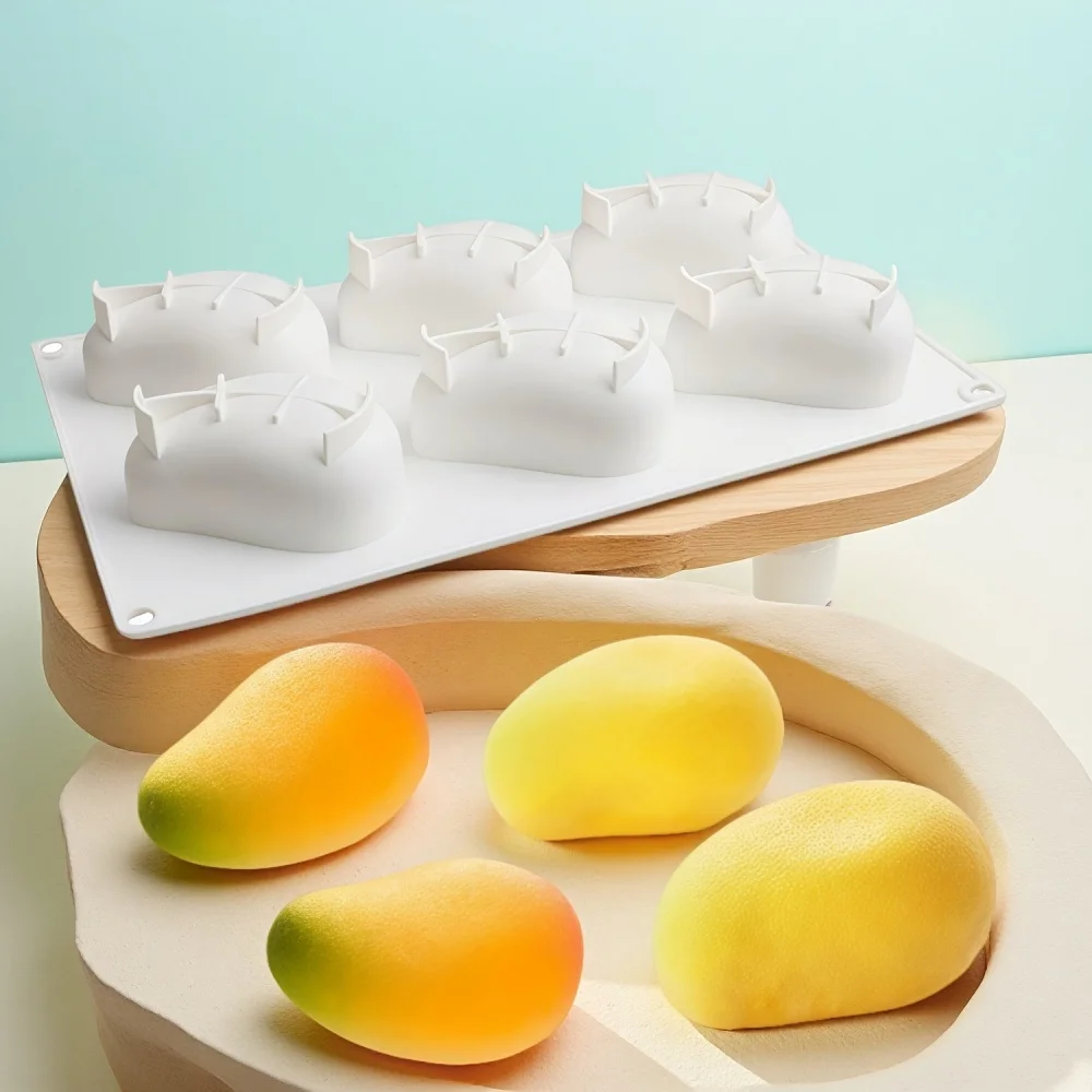 

3D дизайн манго, силиконовые формы для торта, вечерние формы для выпечки, фруктовый мусс, форма для торта, кухонные инструменты для выпечки десертов