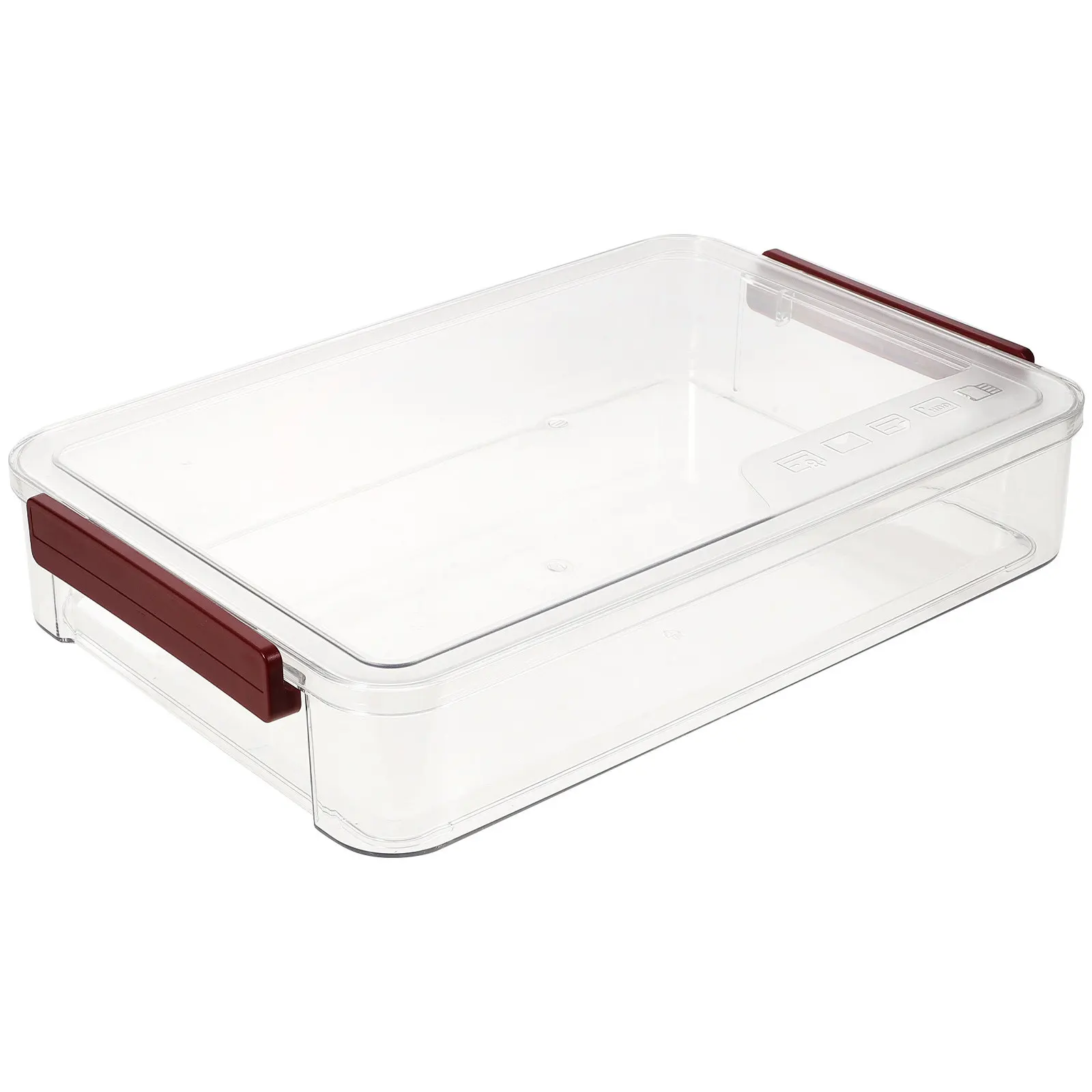 Wear-Resistant Portable File Organizer Box Transparent Desktop Document Protector Case Stackable File Storage Box Office Paper