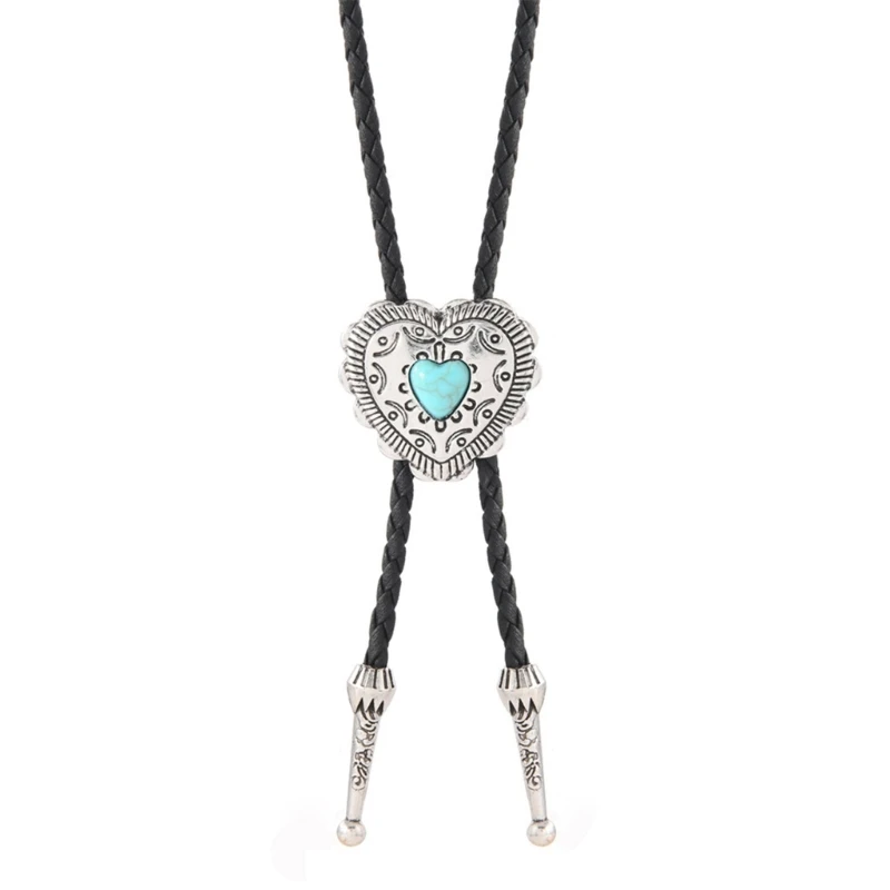 الشرير مزين Shoestring ربطة العنق بولو التعادل الغربية رعاة البقر قلادة التبعي