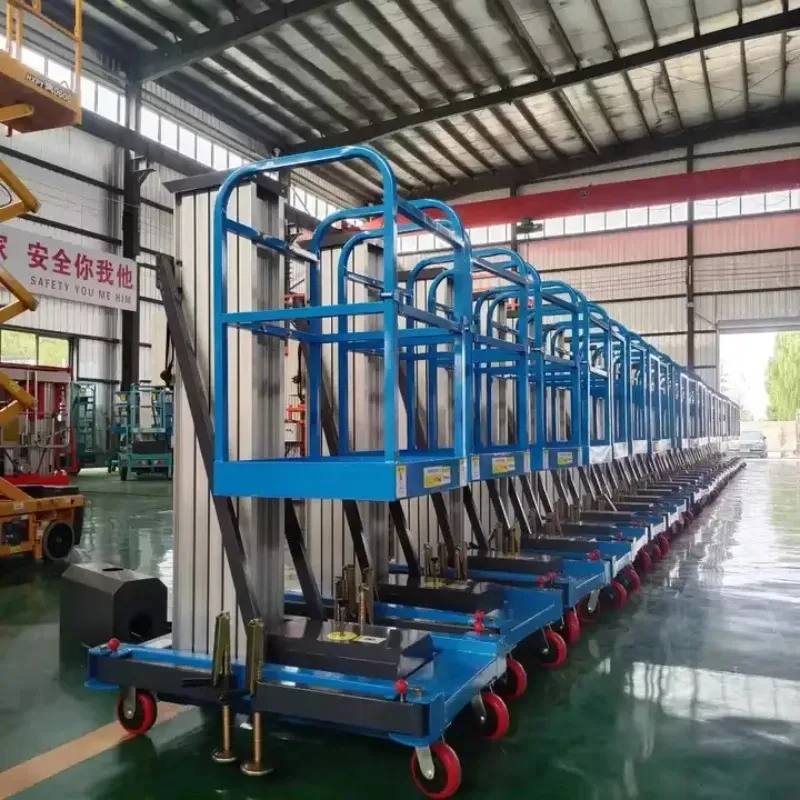 personal single mast aluminum alloy human lift platform scaffold