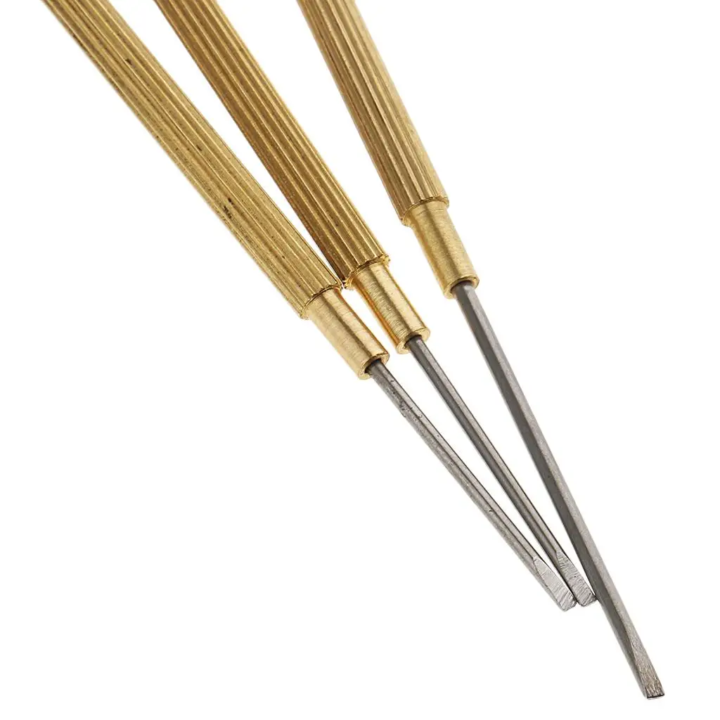 مفك براغي لشحذ المجوهرات وإصلاح أدوات صانع الساعات بطرف من الفولاذ المقاوم للصدأ (5