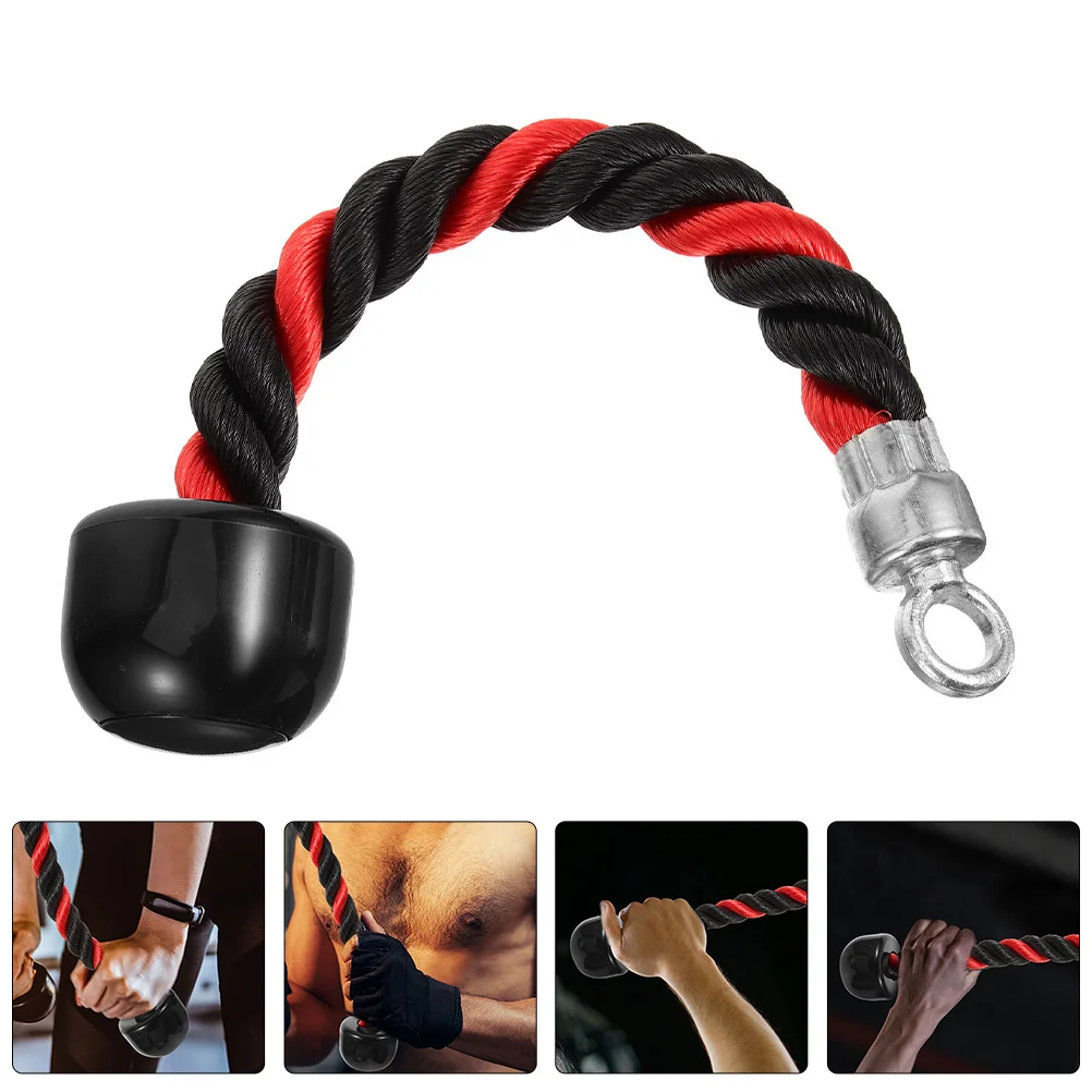 

2pcs Heavy Duty Tricep Rope Cable Attachment For Gym Pull Down Biceps Training Fitness Tool Rope Hammer Curls Exercise Equipment
