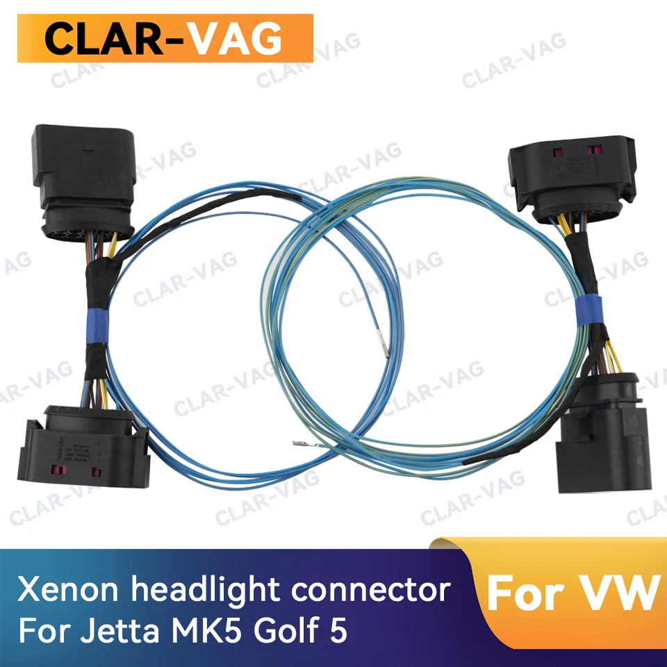 

10-12 контактов HID ксеноновый разъем для фар автомобиля, диапазон автоматического выравнивания, светодиодный угол фар, провод AFS для Jetta MK5 Golf 5