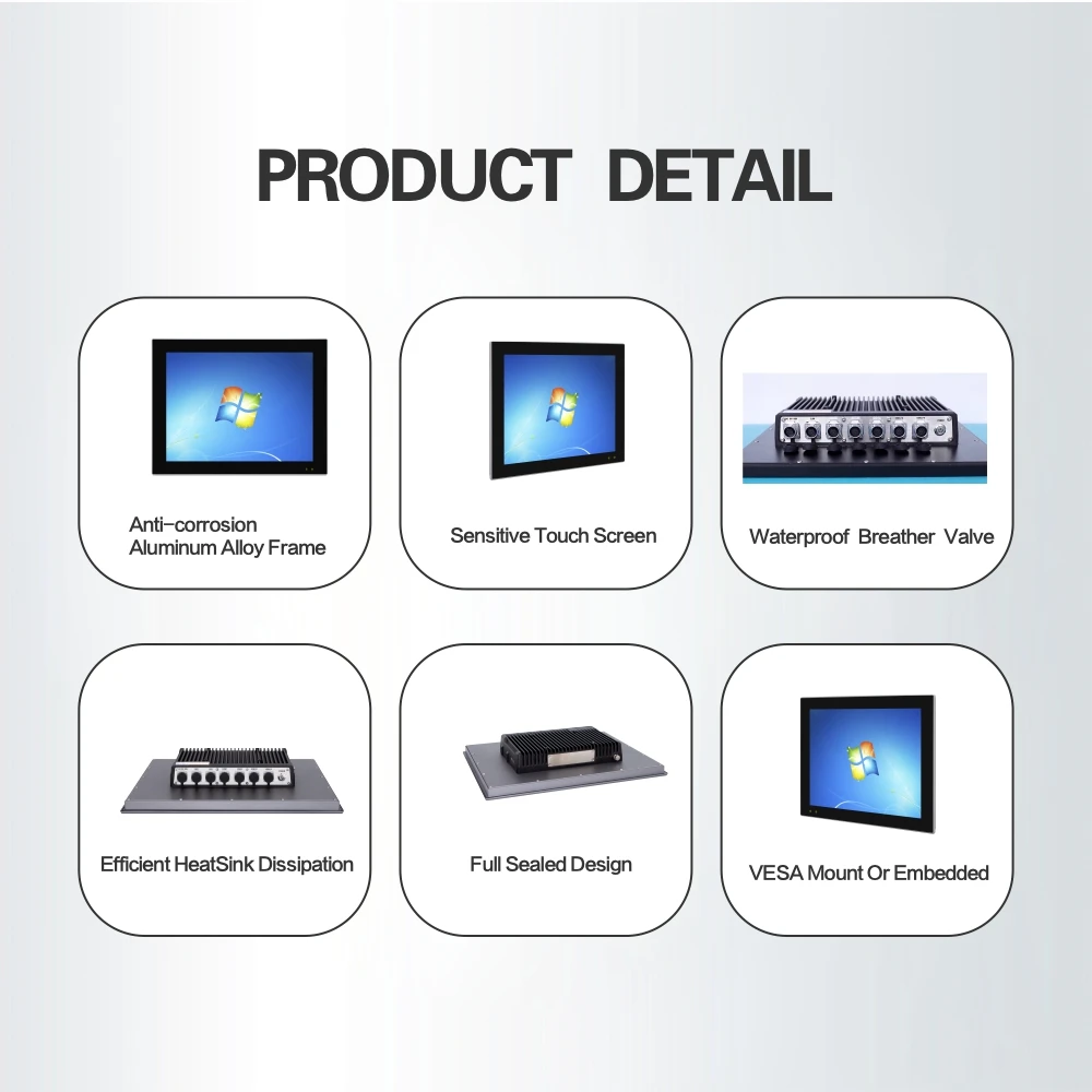 10,4 Polegadas IP65/67 Impermeável Industrial Robusto Tablet PC All-in-One J1900 Com Painel Industrial I3/I5/I7 PC