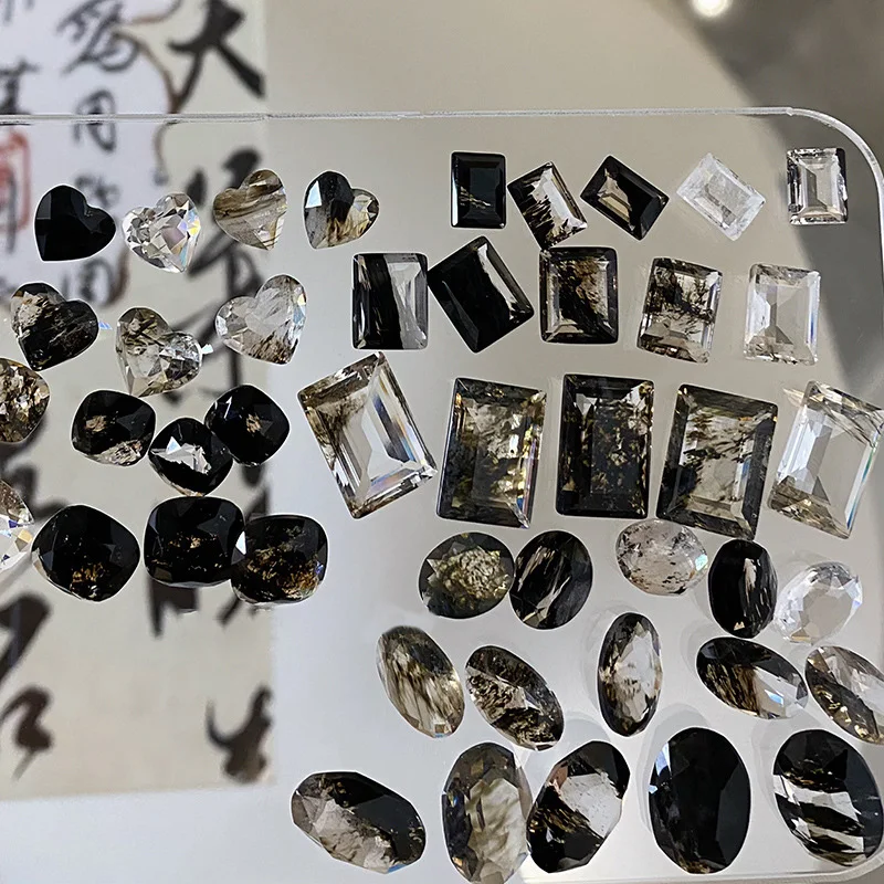 4 قطع حادة أسفل الزركون مسمار الفن الراين الحبر الصيني نمط تصميم Hotsale مسمار الفن سحر كريستال الماس للزينة #6