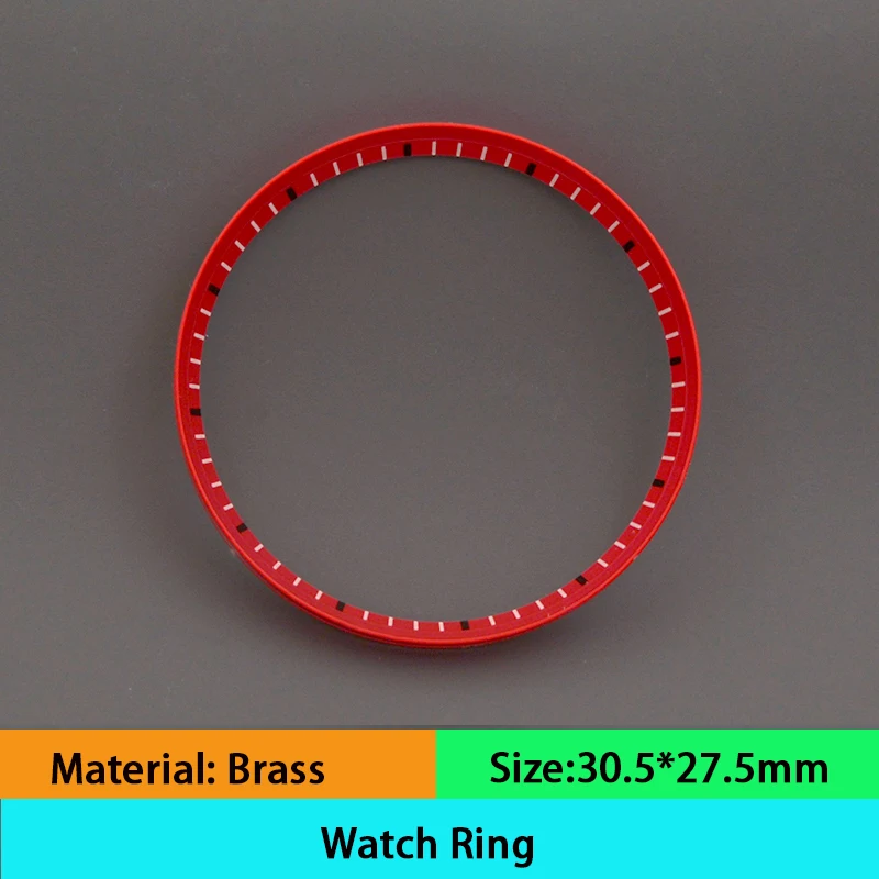 

Watch band 30.5mm SKX007 SKX009 Metal fit SRPD Abalone Tuna Watch accessory for beginners Watch chapter ring