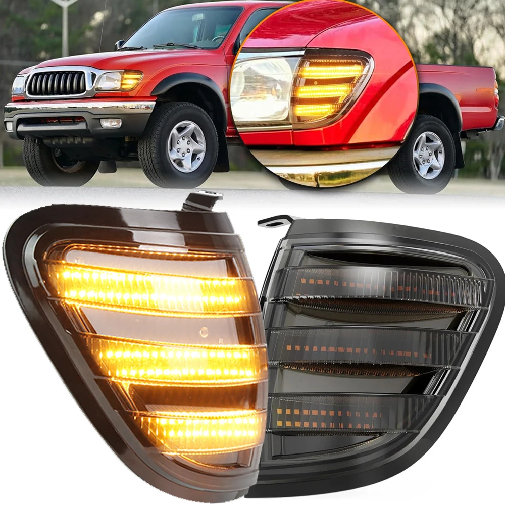 

LED Corner Lights Replacement for 8161004090B0 8162004090B0 Side Marker Light fit 2001 2002 2003 2004 Toyota Tacoma Pickup