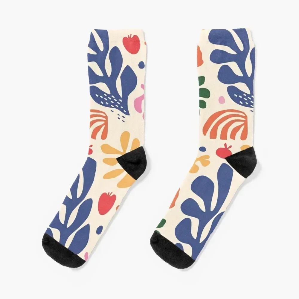 Matisse Flowers Art Socks cotton golf winter gifts Stockings Women Socks Men's