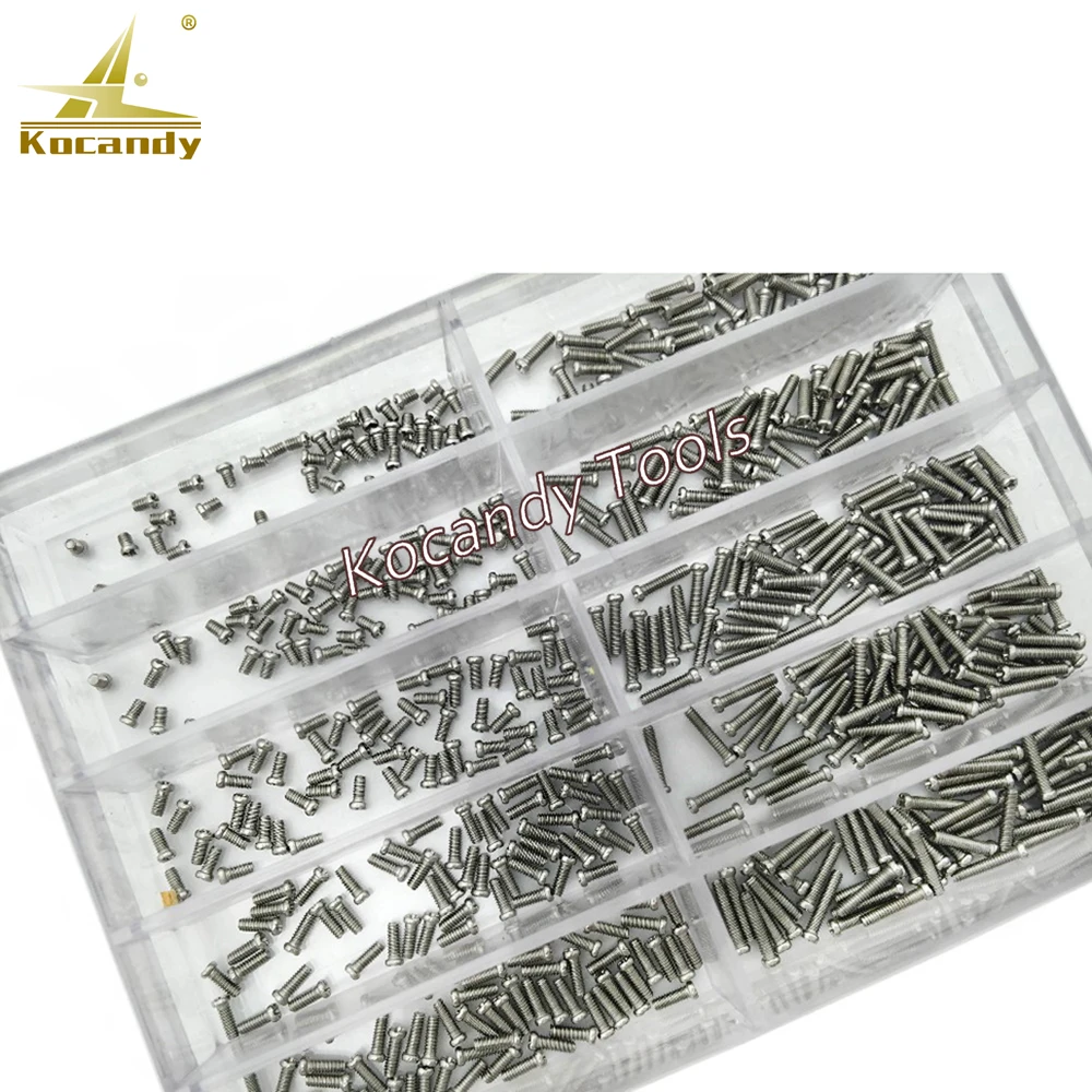 Diameter 1.2mm Stainless Steel Assorted Screws Watch Tools For Repairs Watch 10 Sizes Watch Repair Tool Kit