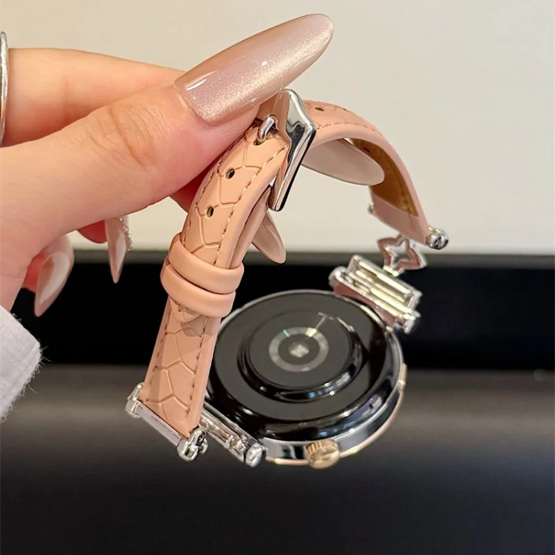 

Diamond studded star leather suitable for HW Watch Fit3/Fit4 straps and HW Band 8/9/10NFC handmade straps