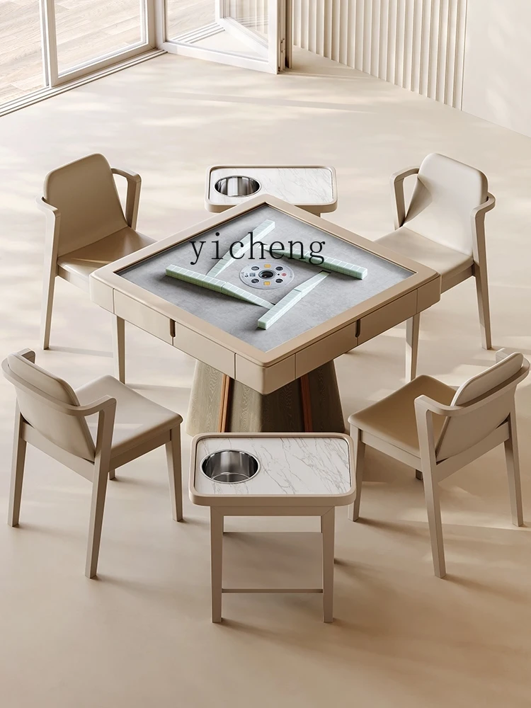 a2 solid wood mahjong machine dining table dual-purpose automatic bass electric mahjong table