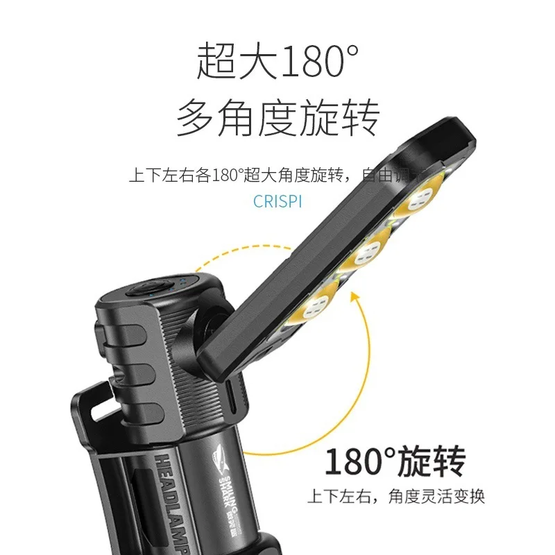 ポータブル-cob-磁気ワークライト充電式-led-懐中電灯超高輝度キャンプ防水車修理ランプブラケット付き
