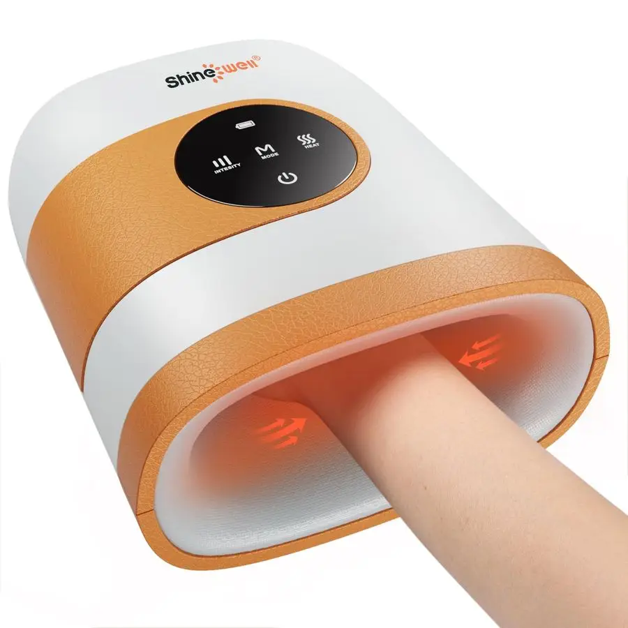 

Hand Massager with Heat and Compression, Cordless Hand Massager for Arthritis and Carpal Tunnel, 3 Modes 3 Intensities 2 Heat, P