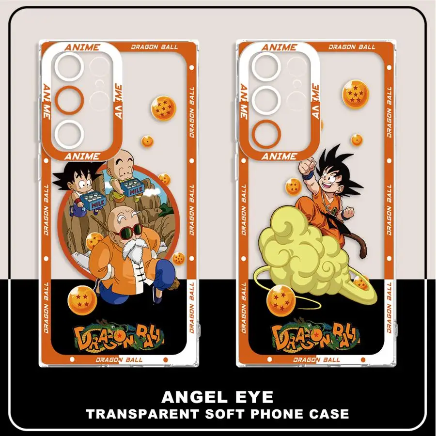 Case for Samsung Galaxy S23 Ultra S24 Note 20 Ultra 10 S20 Plus S25 Edge S21 S22 FE Soft Phone Cover Dragon Ball Goku Training