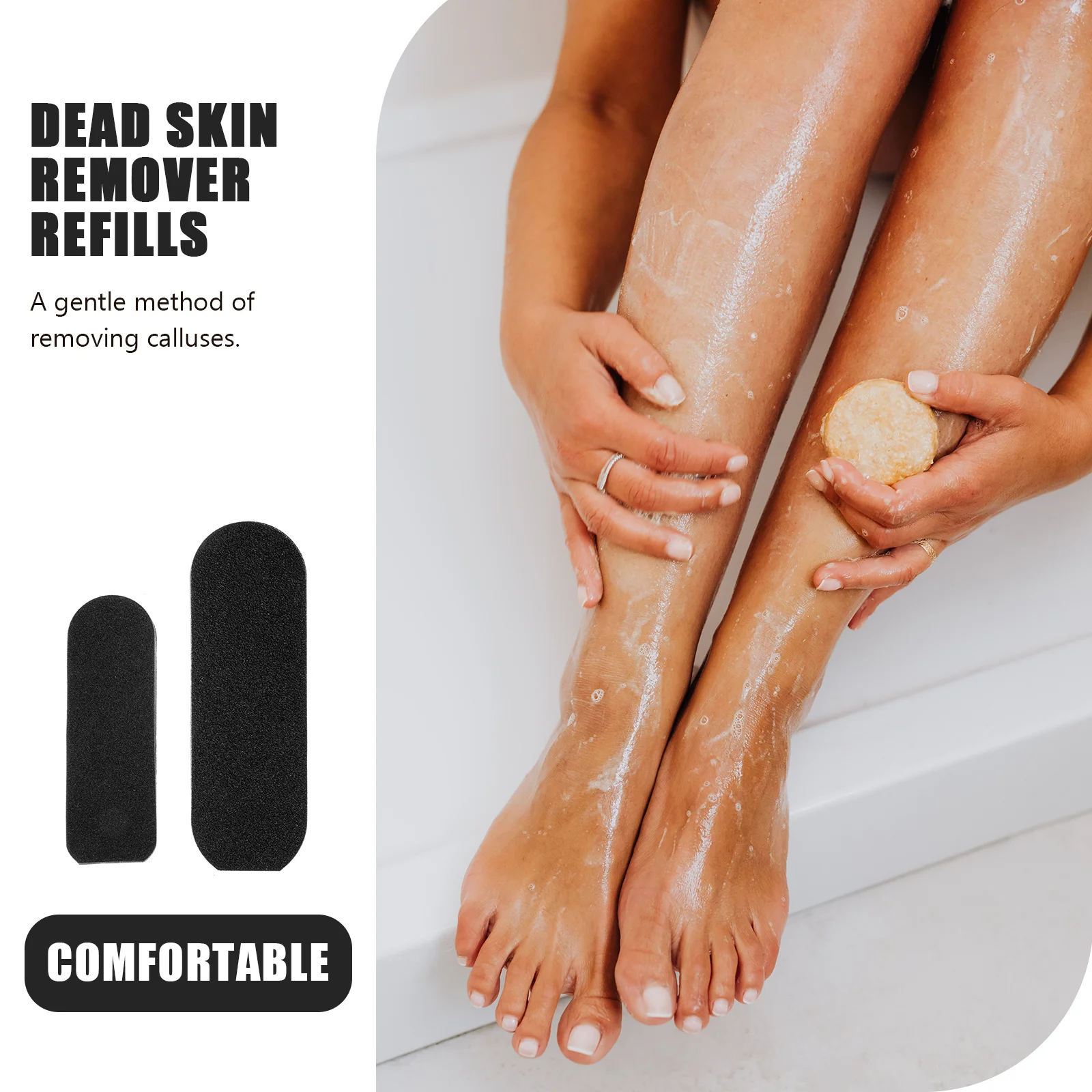 20 قطعة عبوات ملف القدم العملي مزيل الجلد الميت استبدال منصات المحمولة الكالس أداة إزالة الصواميل للعناية بالأقدام الناعمة باديكير #2