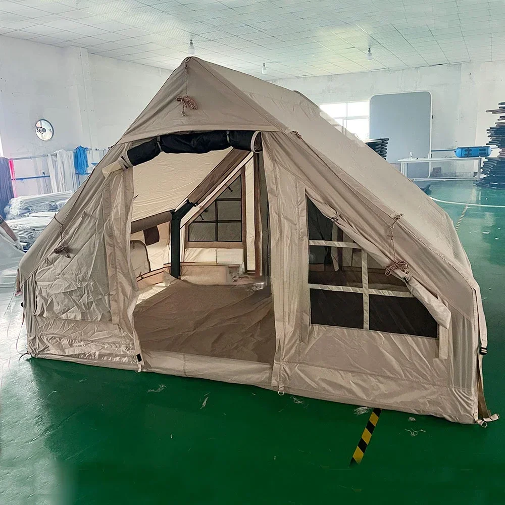 Large Inflatable 4-6 Persons Outdoor Camping Extend Air Pole Inflatable Glamping Tent Hot sales