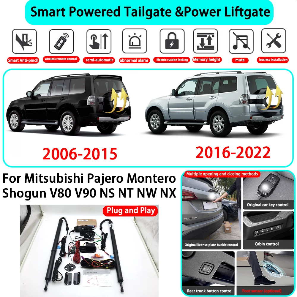 for Mitsubishi Pajero Montero Shogun V80 V90 NS NT NW NX OEM Smart Automatic Powered Tailgate Electric Power Tailgate Lift Kit