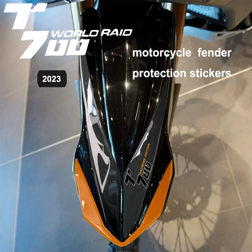 Tenere 700 Motorcycle Fender Protection Sticker Kit 3D Resin Waterproof Anti-Scratch Protector for Yamaha Tenere 700 2023